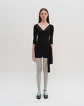 Clarin 3/4 Sleeve Lace Top - Black