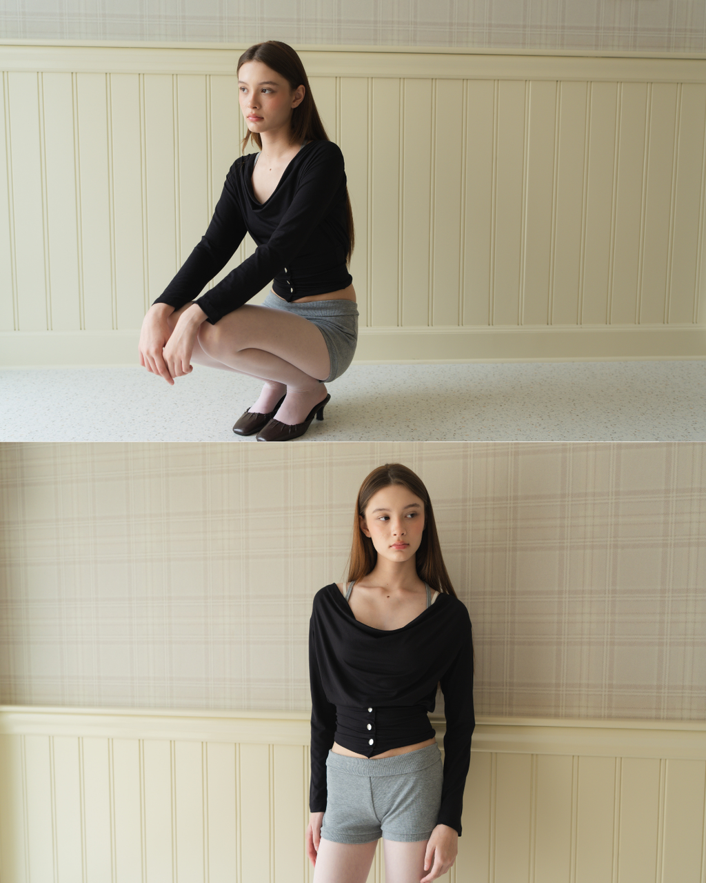 Sorelle Longsleeve Top - Black