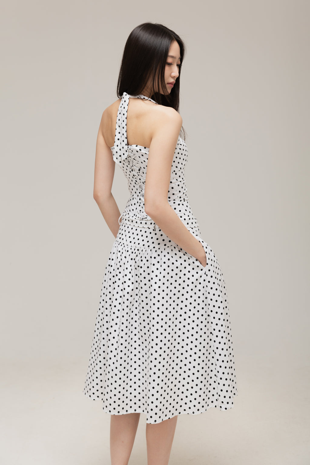 Monroe Corset Top (Black Dot)