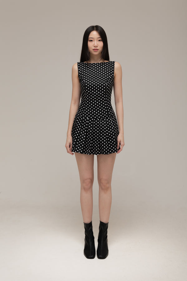 Audrey Mini Dress Edition 2 (White Dot)